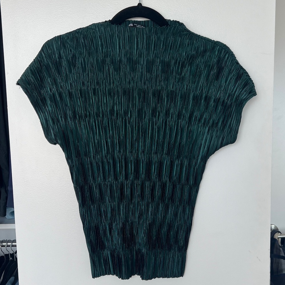 Zara pleated top